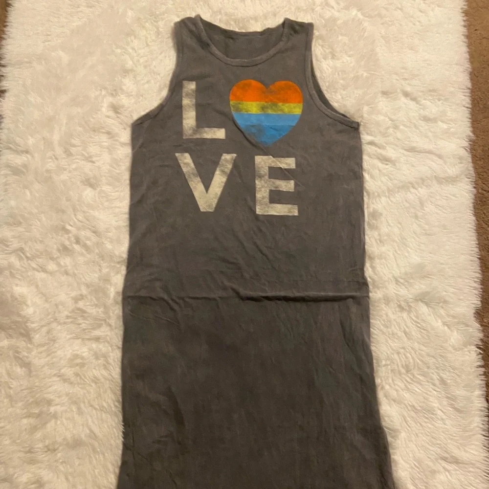 LOVE Mineral Wash Graphic Print Dress - Picture 6 of 8